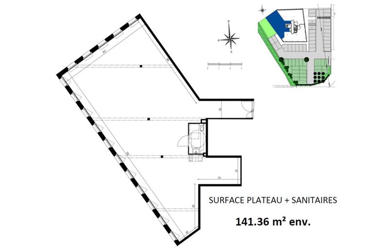 Bureau en vente de 280 m² à Tresses - 33370 plan - 1