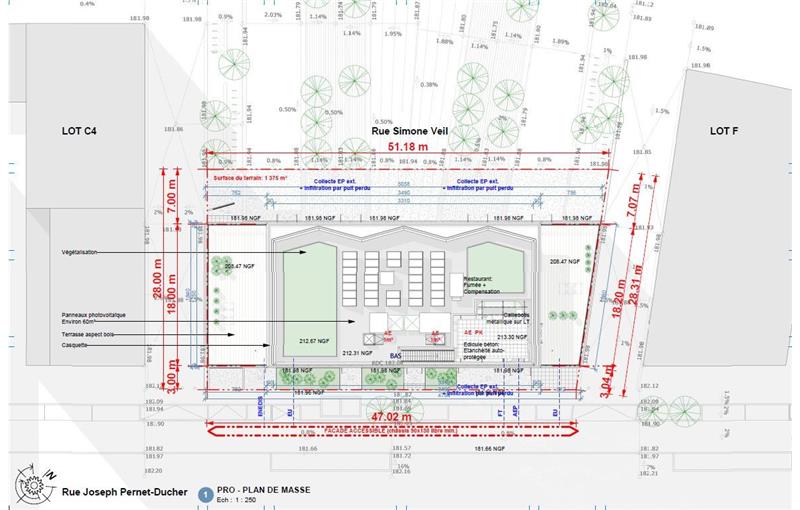 Vente de bureau de 2 365 m² à Vénissieux - 69200 plan - 1