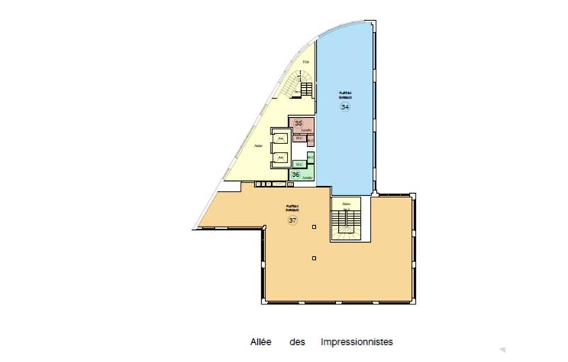 Vente de bureau de 1 588 m² à Villepinte - 93420 plan - 1