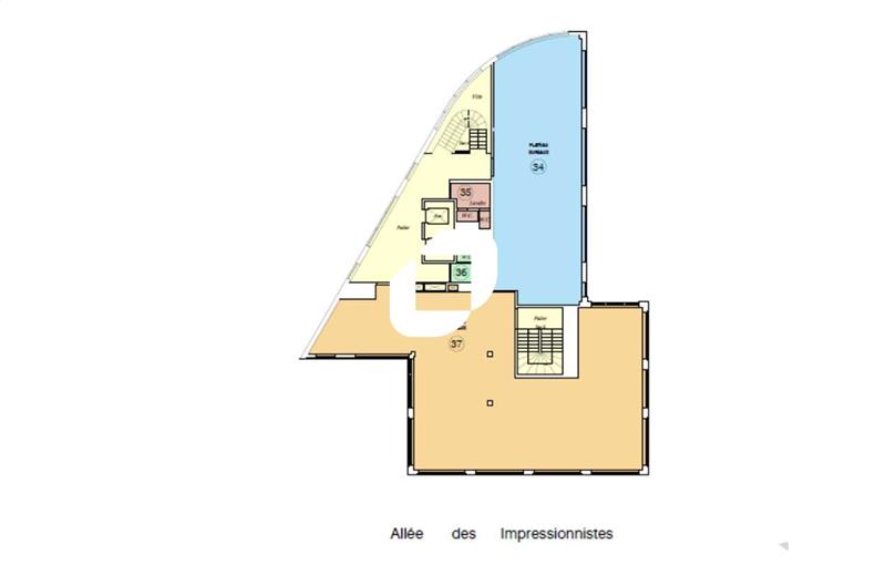 Vente de bureau de 1 588 m² à Villepinte - 93420 plan - 1