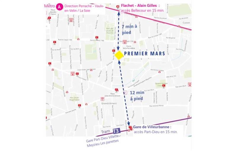 Bureau en vente de 5 323 m² à Villeurbanne - 69100 plan - 1