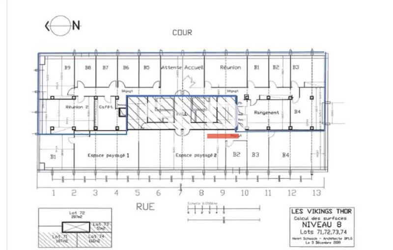 Bureau à vendre de 338 m² à Villeurbanne - 69100 plan - 1