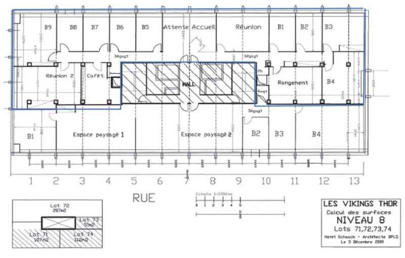 Vente de bureau de 470 m² à Villeurbanne - 69100 plan - 1