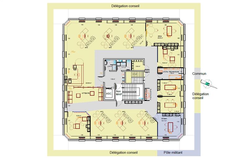 Bureau à vendre de 701 m² à Viriat - 01440 plan - 1