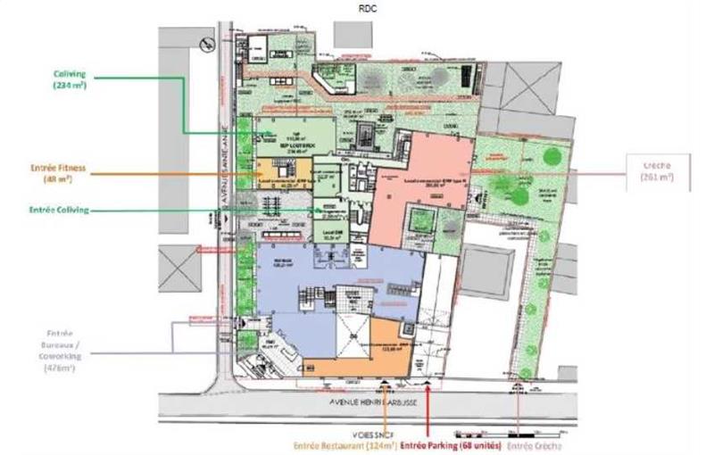 Vente de local commercial de 563 m² à Asnières-sur-Seine - 92600 plan - 1