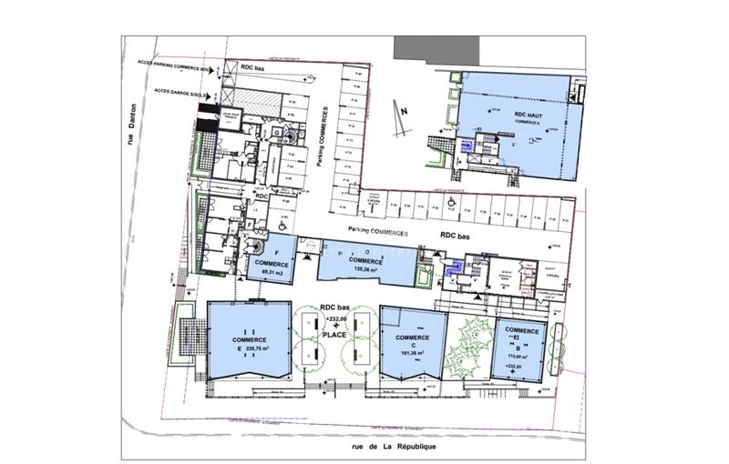 Vente de local commercial de 113 m² à Genas - 69740 plan - 1