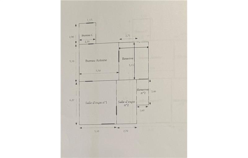 Local commercial en vente de 121 m² à Paris 7 - 75007 plan - 1