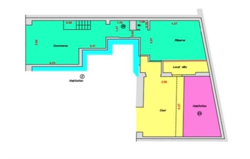 Vente de local commercial de 63 m² à Paris 9 - 75009 plan - 1