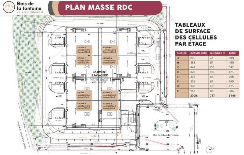 Entrepôt à acheter de 3 446 m² à Angerville - 91670 plan - 1