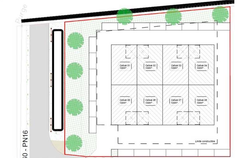 Entrepôt à acheter de 800 m² à Audenge - 33980 plan - 1