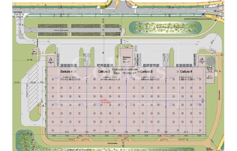 Entrepôt en vente de 21 420 m² à Cavaillon - 84300 plan - 1