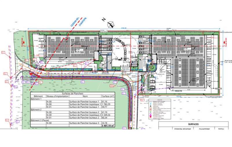 Achat d'entrepôt de 5 407 m² à Chantepie - 35135 plan - 1