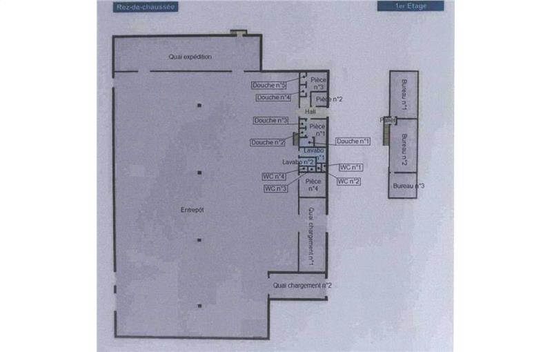 Entrepôt à vendre de 2 016 m² à Crémieu - 38460 plan - 1