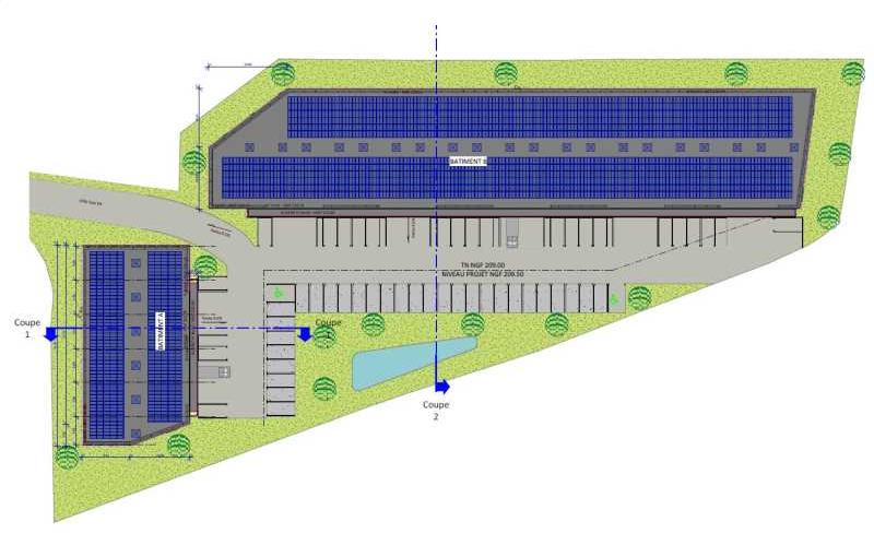 Vente d'entrepôt de 3 298 m² à Crémieu - 38460 plan - 1