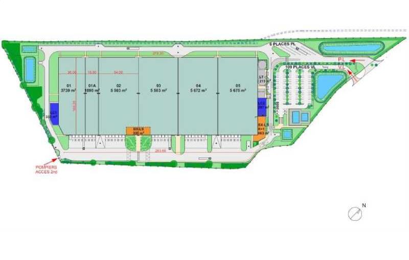 Entrepôt à acheter de 29 827 m² à Escrennes - 45300 plan - 1