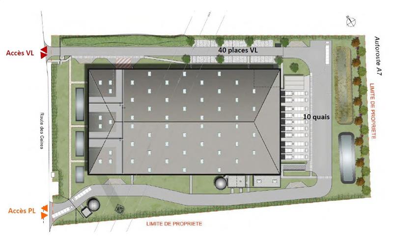 Entrepôt en vente de 9 874 m² à Étoile-sur-Rhône - 26800 plan - 1