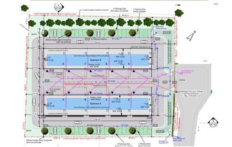 Vente d'entrepôt de 1 866 m² à Grandchamps-des-Fontaines - 44119 plan - 1