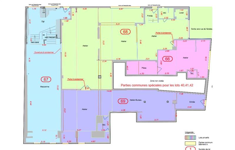 Entrepôt à vendre de 460 m² à Ivry-sur-Seine - 94200 plan - 1