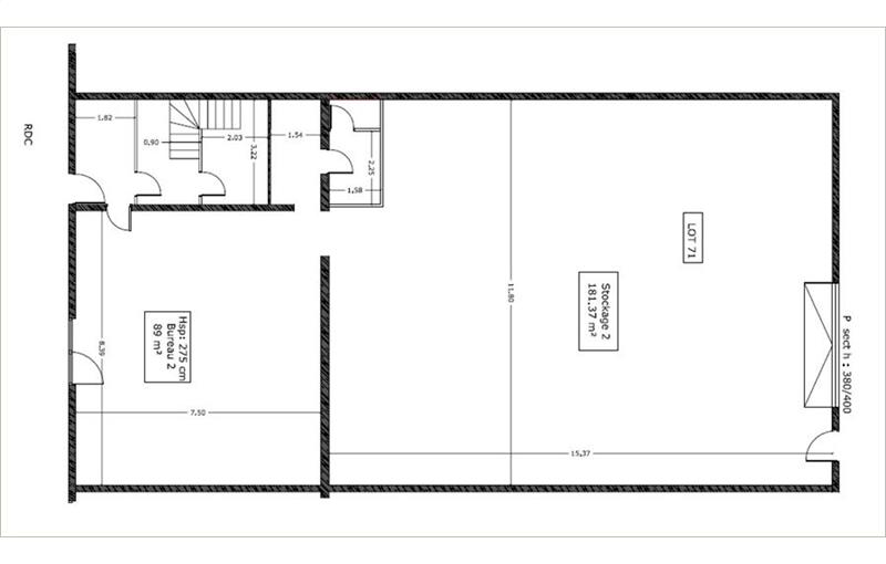 Vente d'entrepôt de 312 m² à L'Union - 31240 plan - 1