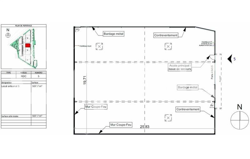 Entrepôt en vente de 508 m² à La Rochelle - 17000 photo - 1