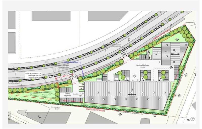 Entrepôt à acheter de 2 295 m² à Loos - 59120 plan - 1