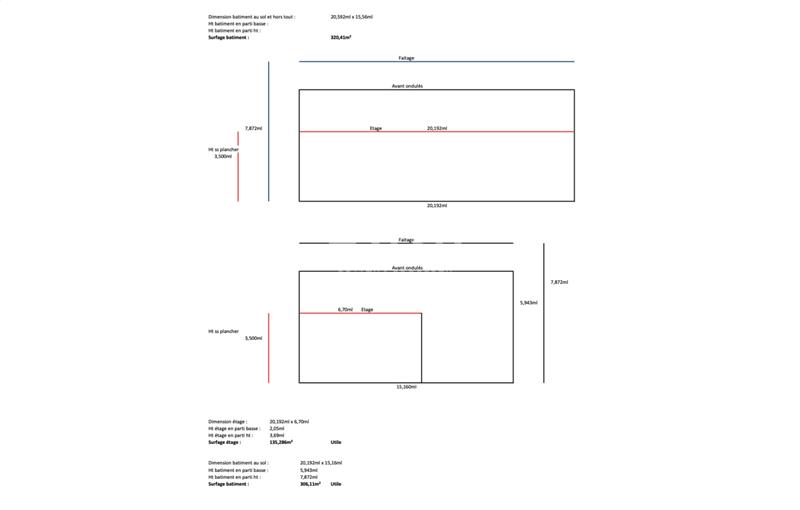 Entrepôt à acheter de 470 m² à Marcilly-d'Azergues - 69380 plan - 1