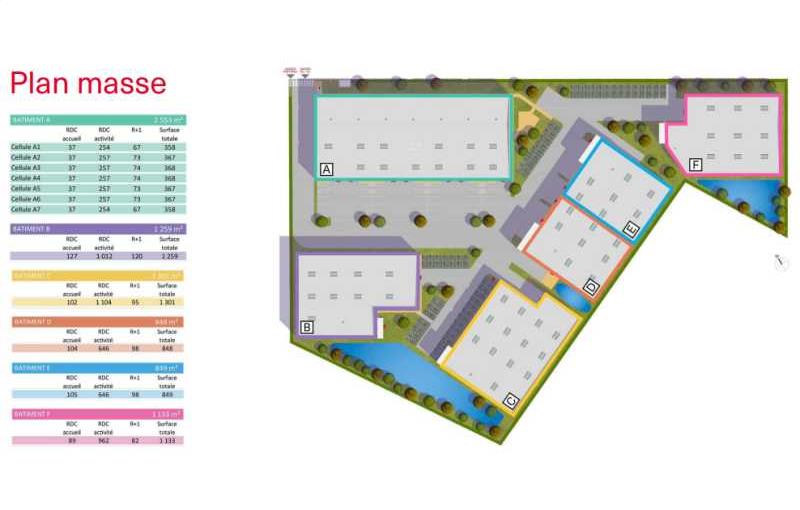 Vente d'entrepôt de 7 383 m² à Marines - 95640 plan - 1