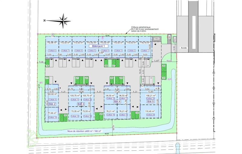 Entrepôt en vente de 3 169 m² à Mérignac - 33700 plan - 1