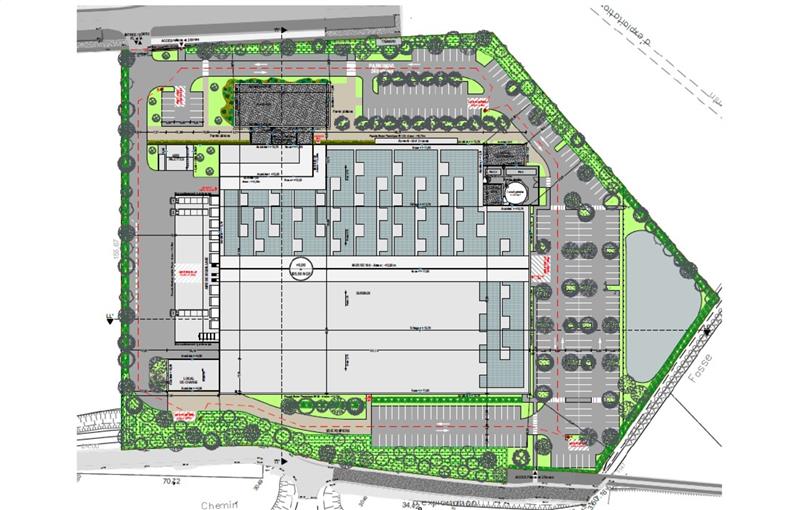 Vente d'entrepôt de 13 002 m² à Mionnay - 01390 plan - 1