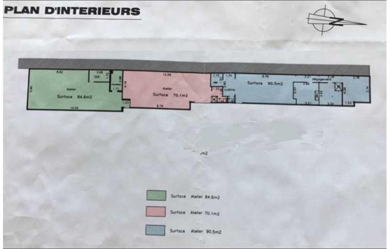 Vente d'entrepôt de 250 m² à Montreuil - 93100 plan - 1