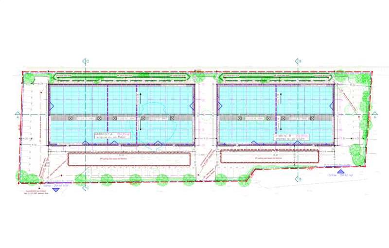 Entrepôt en vente de 2 987 m² à Péronnas - 01960 plan - 1