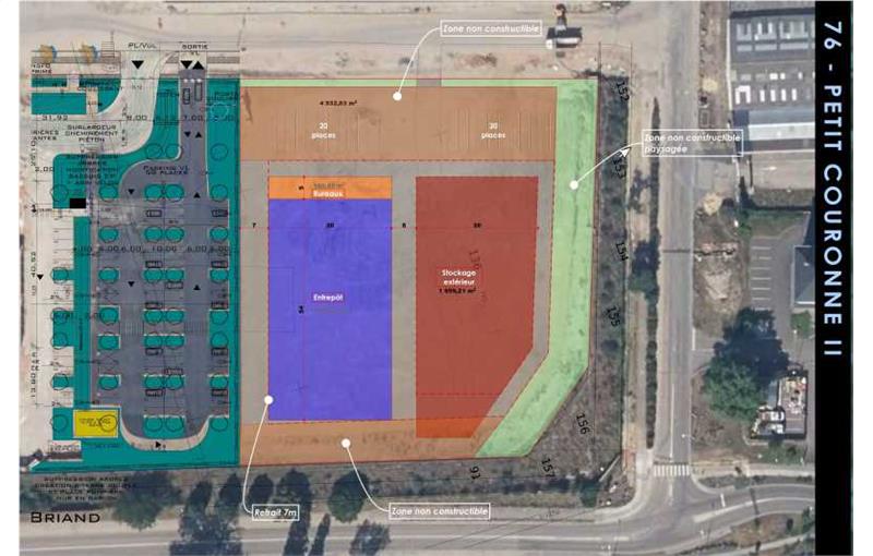 Vente d'entrepôt de 2 500 m² à Petit-Couronne - 76650 plan - 1