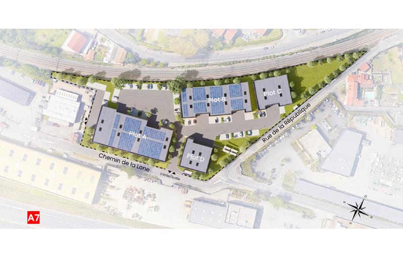 Vente d'entrepôt de 3 625 m² à Pierre-Bénite - 69310 plan - 1