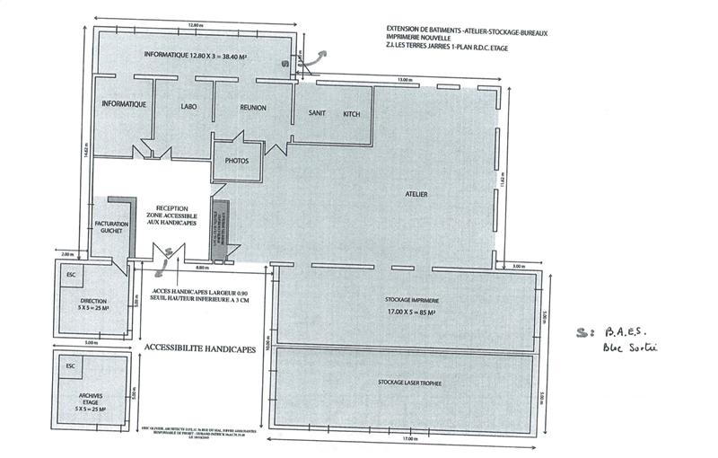 Achat d'entrepôt de 385 m² à Pornic - 44210 plan - 1