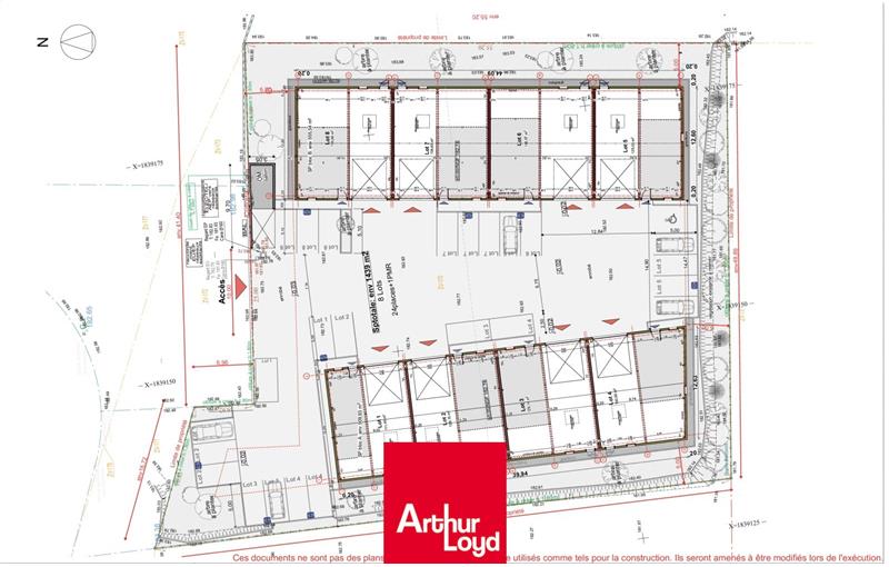 Achat d'entrepôt de 1 270 m² à Saint-Didier-sur-Chalaronne - 01140 plan - 1