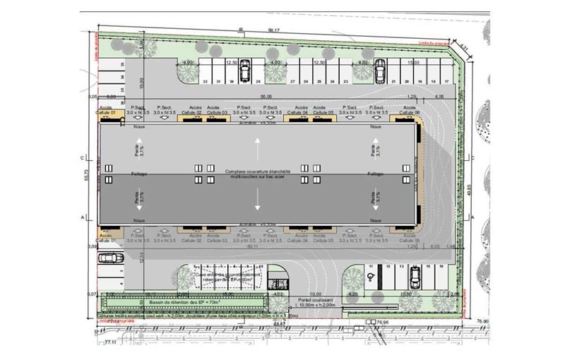 Entrepôt à acheter de 1 749 m² à Saint-Fargeau-Ponthierry - 77310 plan - 1