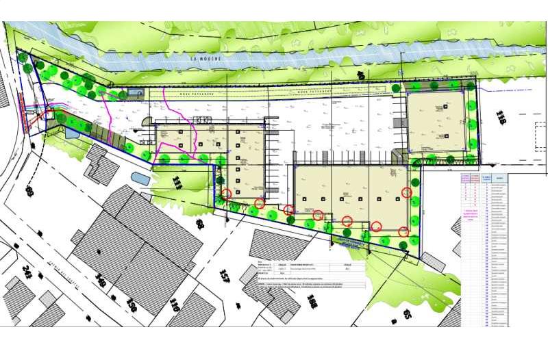 Entrepôt à vendre de 1 419 m² à Saint-Genis-Laval - 69230 plan - 1