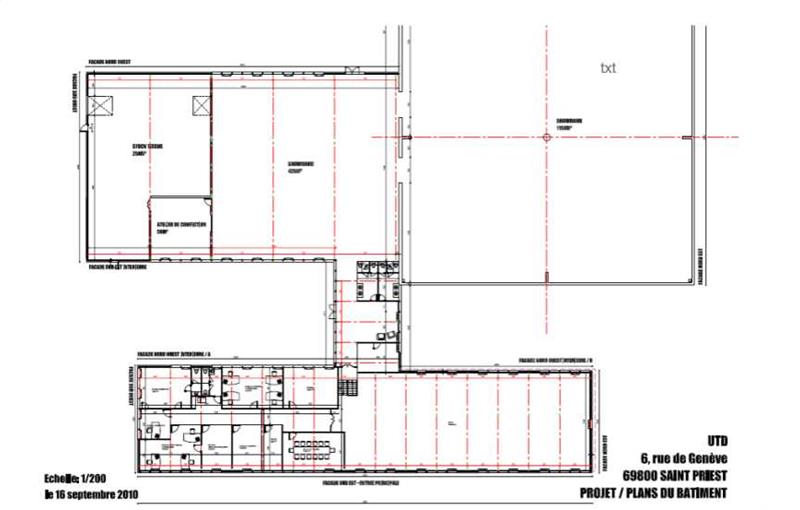 Entrepôt à acheter de 3 278 m² à Saint-Priest - 69800 plan - 1