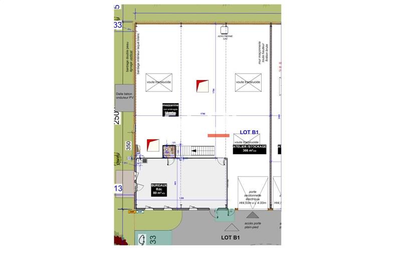 Achat d'entrepôt de 355 m² à Saint-Priest - 69800 plan - 1