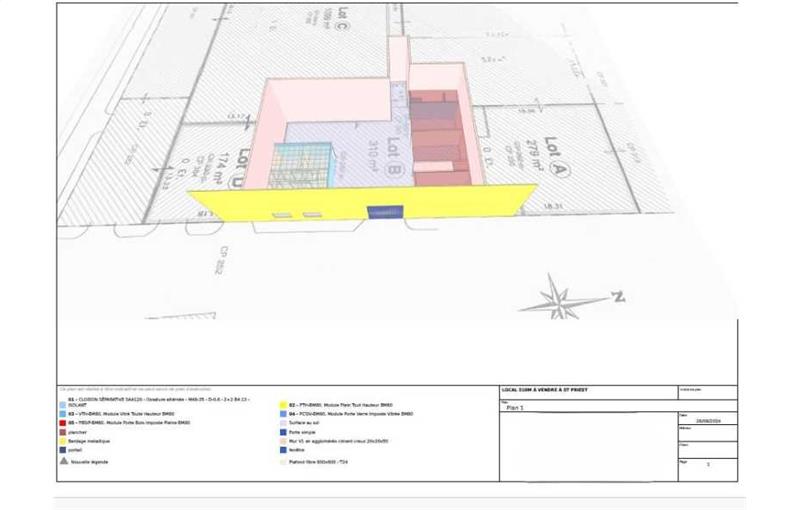 Achat d'entrepôt de 310 m² à Saint-Priest - 69800 plan - 1