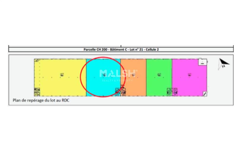 Achat d'entrepôt de 2 009 m² à Saint-Quentin-Fallavier - 38070 plan - 1