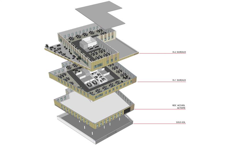 Entrepôt à acheter de 2 976 m² à Tremblay-en-France - 93290 plan - 1