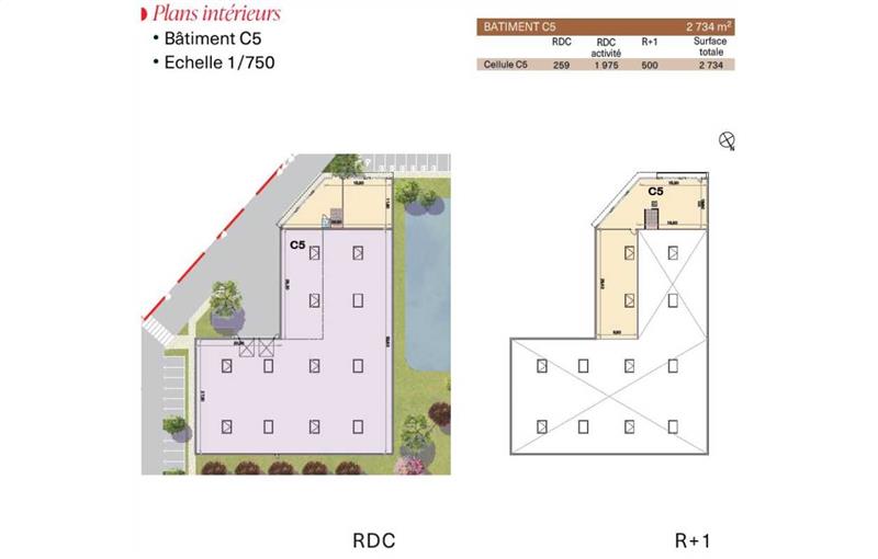 Entrepôt à vendre de 1 511 m² à Villebon-sur-Yvette - 91140 plan - 1