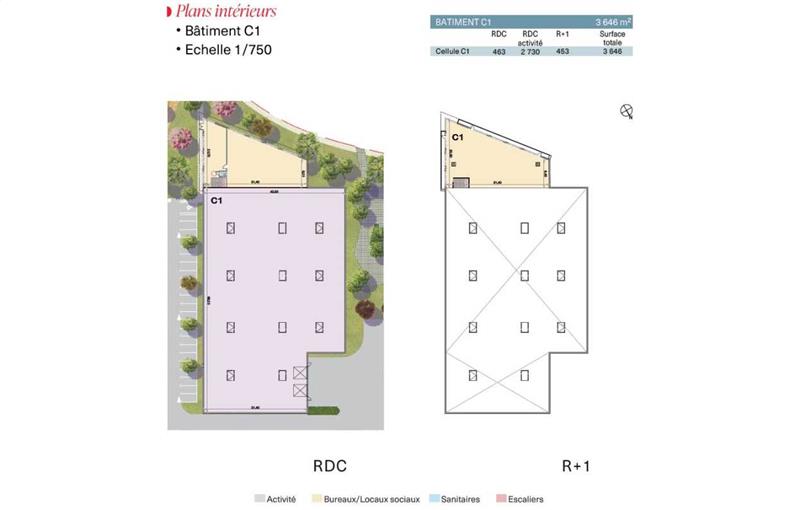 Entrepôt en vente de 7 874 m² à Villebon-sur-Yvette - 91140 plan - 1