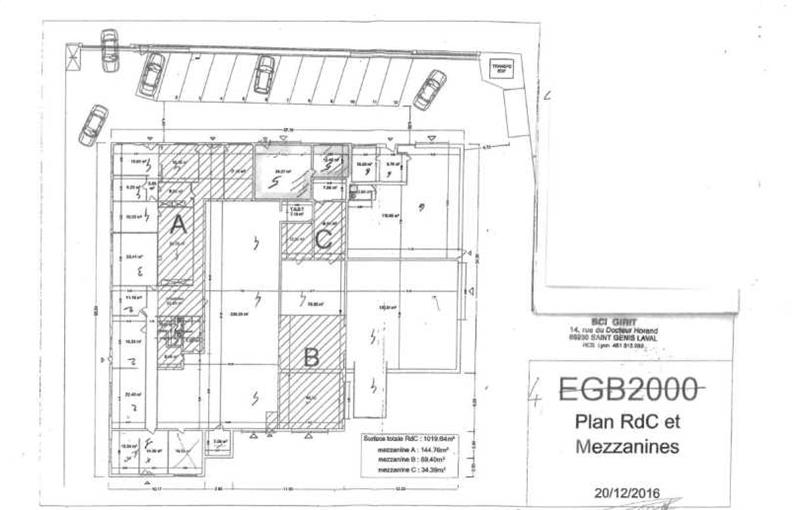 Entrepôt à acheter de 700 m² à Vourles - 69390 plan - 1