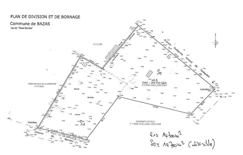 Terrain en vente de 29 000 m² à Bazas - 33430 photo - 1