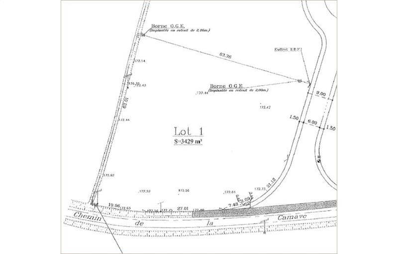 Achat de terrain de 3 429 m² à Villefranche-de-Lauragais - 31290 plan - 1